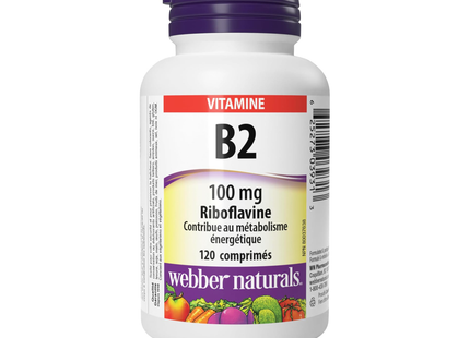 Webber Naturals - Vitamin B2 Riboflavin | 120 Tablets