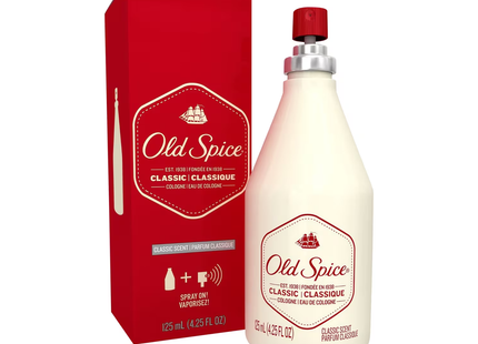 Old Spice - Classic Cologne Spray On - Classic Scent | 125 mL