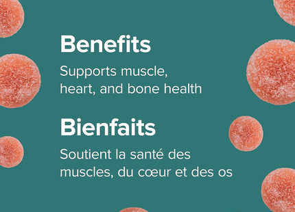Webber Naturals - Magnesium 75 mg Gummies - Raspberry | 75 Gummies