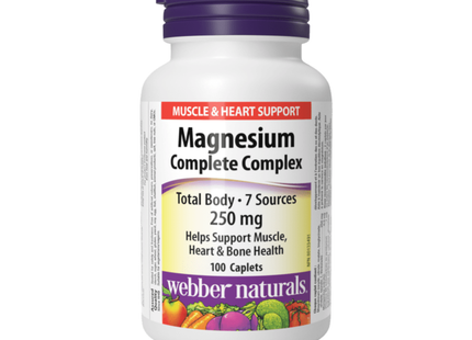 Webber Naturals - Complexe de magnésium 250 mg | 100 comprimés