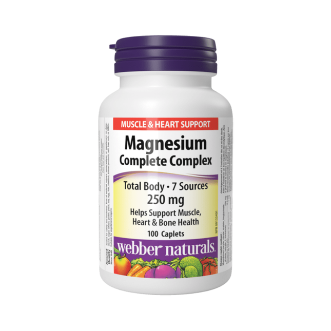 Webber Naturals - Complexe de magnésium 250 mg | 100 comprimés