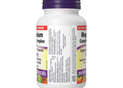 Webber Naturals - Complexe de magnésium 250 mg | 100 comprimés