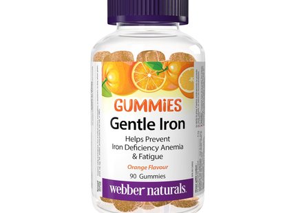 Webber Naturals - Gentle Iron Orange | 90 Gummies