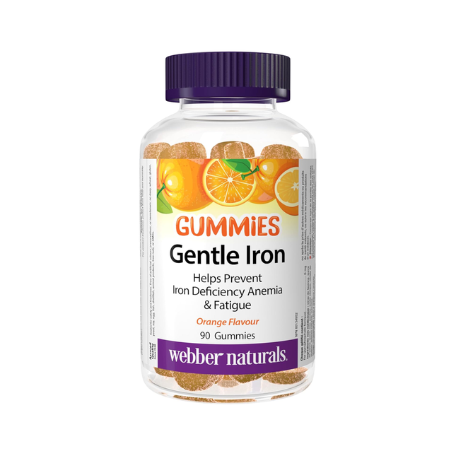 Webber Naturals - Gentle Iron Orange | 90 Gummies