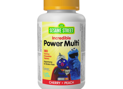 Webber Naturals - Multivitamine super puissante cerise et pêche | 180 bonbons gélifiés
