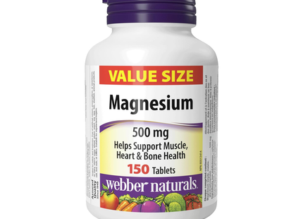 Webber Naturals - Magnésium 500 mg | 150 comprimés