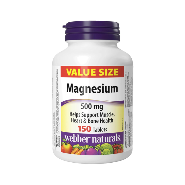 Webber Naturals - Magnésium 500 mg | 150 comprimés