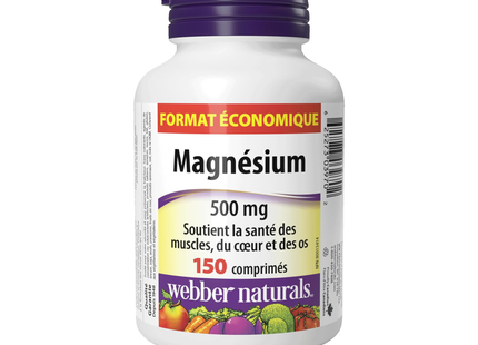 Webber Naturals - Magnésium 500 mg | 150 comprimés