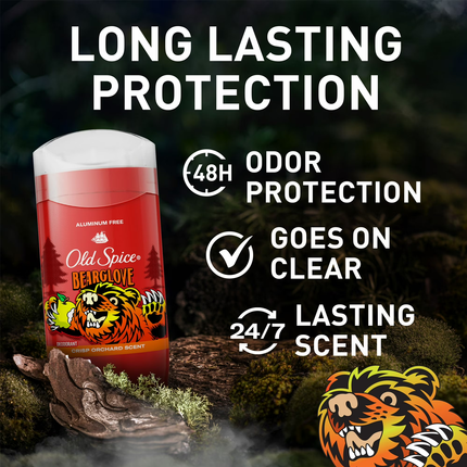 Old Spice - Déodorant Bearglove, parfum frais du verger | 85 g