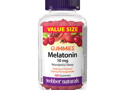 Webber Naturals - Mélatonine 10 mg | 100 Gélifiés