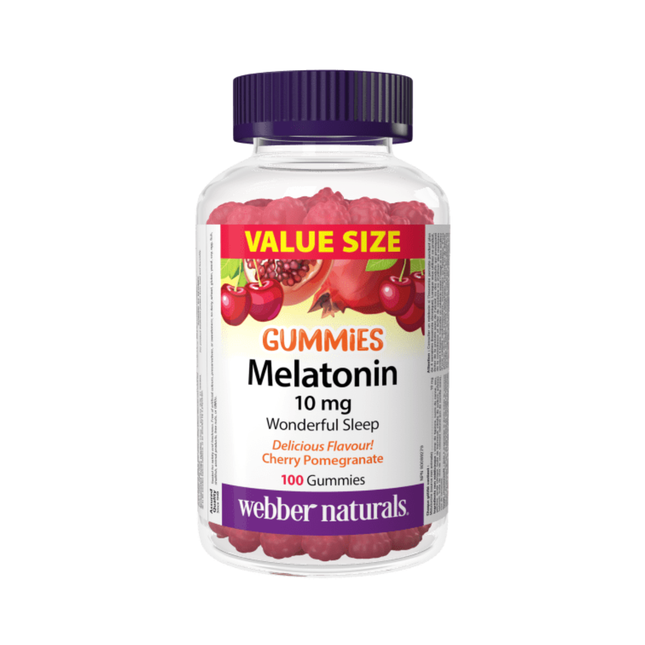Webber Naturals - Melatonin 10 mg | 100 Gummies