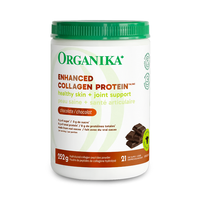 Organika - Enhanced Collagen Protein, Chocolate | 252 g