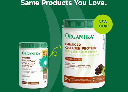 Organika - Enhanced Collagen Protein, Chocolate | 252 g