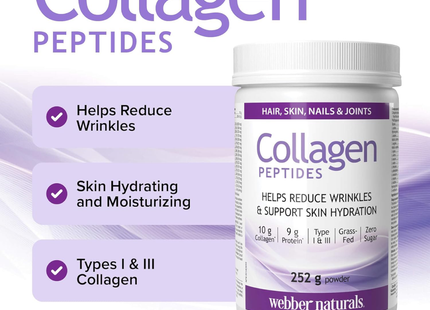 Webber Naturals - Peptides de collagène en poudre | 252 g
