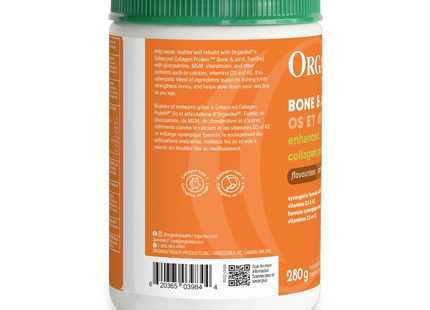 Organika - Collagène enrichi pour les os et les articulations | 280 g
