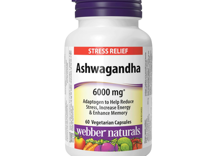 Webber Naturals - Ashwagandha 6000 mg | 60 Capsules