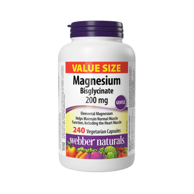 Webber Naturals - Magnésium 200 mg | 240 gélules