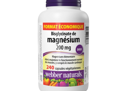 Webber Naturals - Magnésium 200 mg | 240 gélules