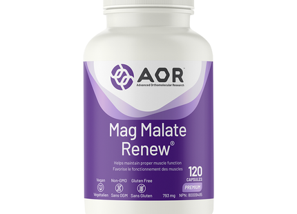 AOR - Mag Malate Renew | 120 Capsules