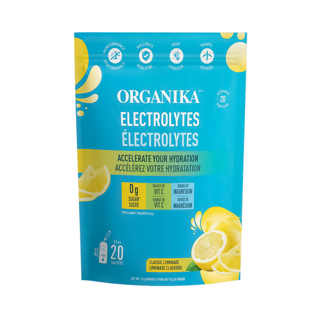 Organika - Electrolytes, Classic Lemonade | 20 Sachets