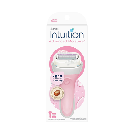 Schick Intuition - Hydratation avancée : mousse et rasage en une seule étape | 2 cartouches + 1 rasoir