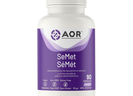 AOR - SeMet Selenomethionine 55 mcg | 90 Capsules