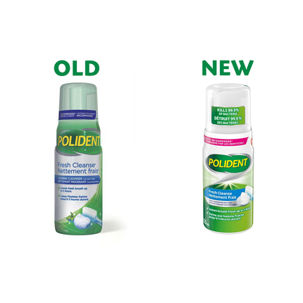 Polident - Fresh Cleanse Foaming Cleanser for Dentures | 125 mL
