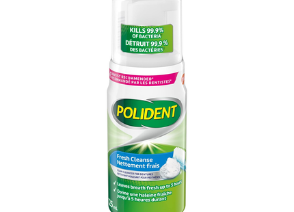 Polident - Fresh Cleanse Foaming Cleanser for Dentures | 125 mL