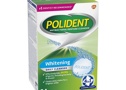 Polident - Whitening Daily Cleanser for Dentures | 84 Tablets