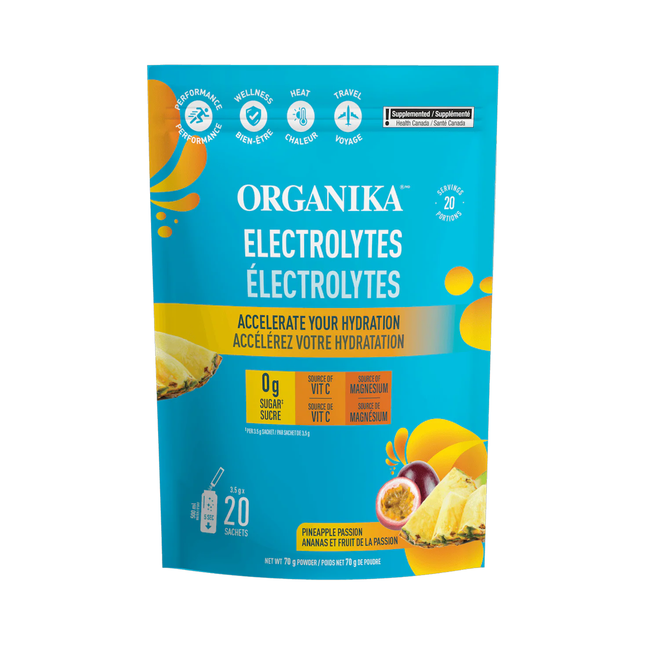 Organika - Electrolytes, Pineapple Passion | 20 Satchets x 3.5 g