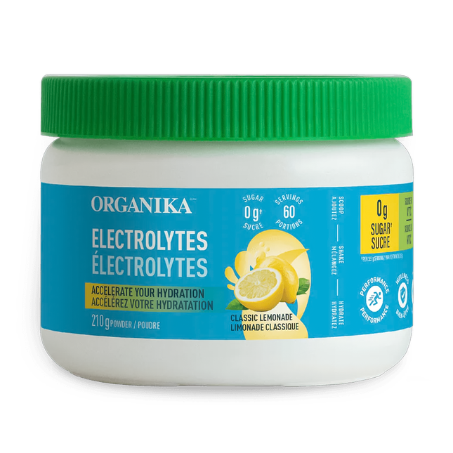 Organika - Poudre d'électrolytes, saveur limonade classique | 210 g