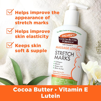 Palmer's - Lotion de massage au beurre de cacao contre les vergetures | 250 ml