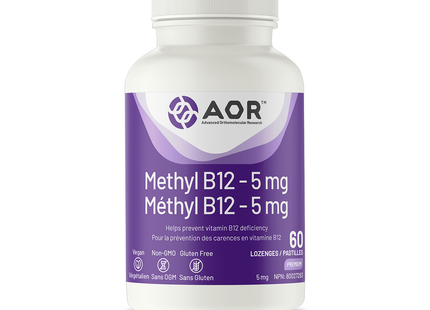 AOR - Methyl B12 5 mg | 60 Lozenges