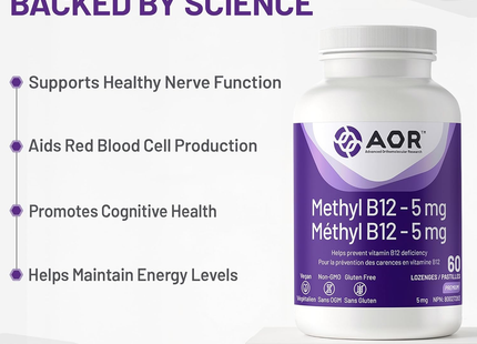 AOR - Methyl B12 5 mg | 60 Lozenges