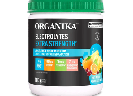 Organika - Electrolyte Extra Strength, Fruit Punch | 180 g