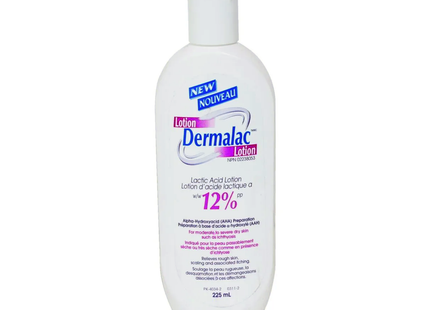 Dermalac - Lotion à l'acide lactique avec 12 % d'acide alpha-hydroxy | 225 ml