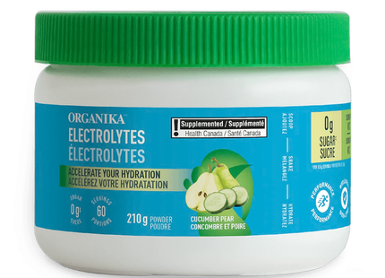 Organika - Electrolytes Powder, Cucumber Pear | 210 g