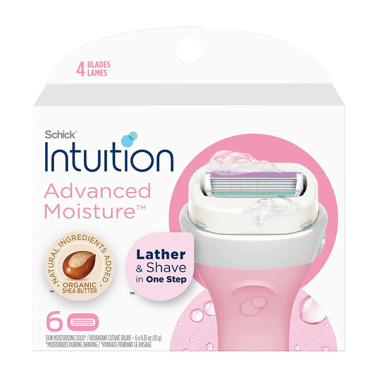 Schick - Intuition Advanced Moisture Replacements, Organic Shea Butter ...