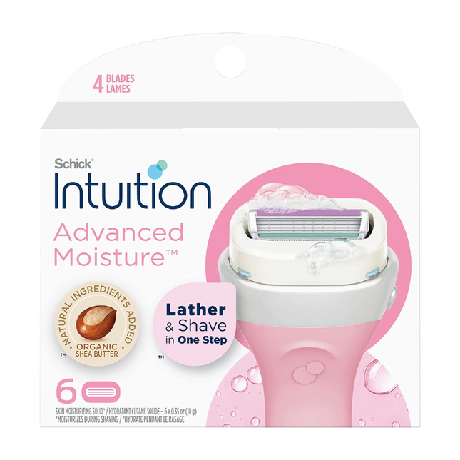 Schick - Intuition Advanced Moisture Replacements - Organic Shea Butter  | 4 Razors