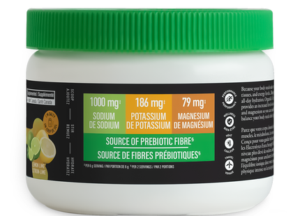 Organika - Electrolytes Extra-Strength, Lemon Lime | 180 g