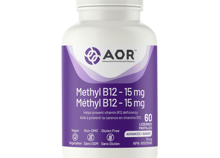 AOR - Méthyl B12 15 mg | 60 pastilles