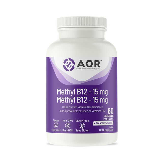 AOR - Methyl B12 15 mg | 60 Lozenges