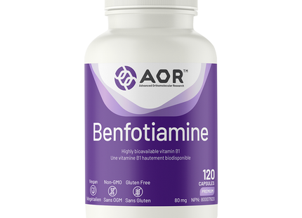 AOR - Benfotiamine | 120 Capsules