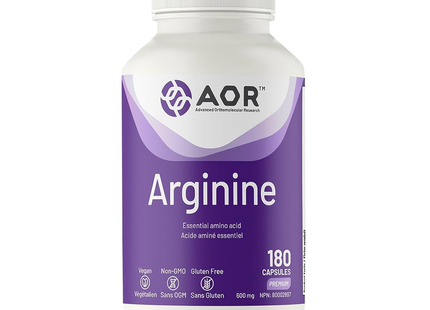 AOR - Arginine 600mg | 180 Capsules