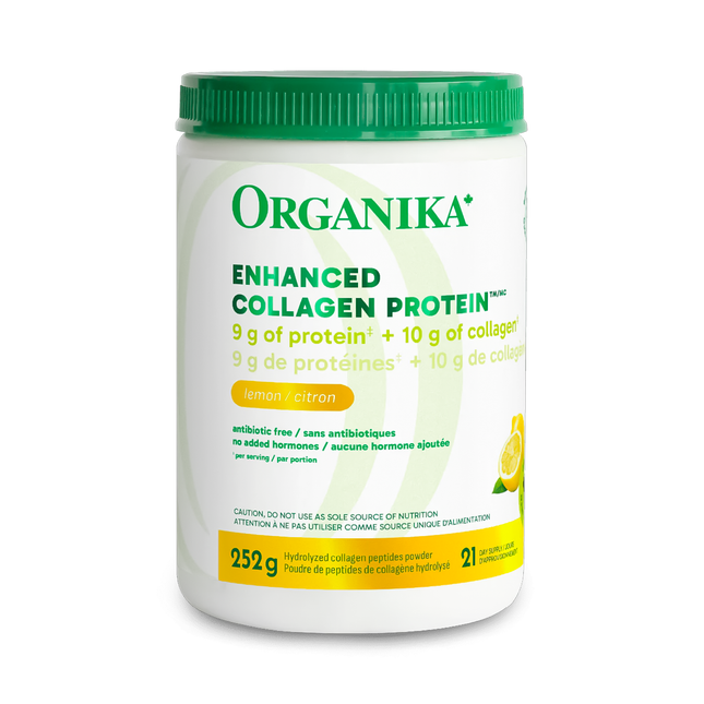 Organika - Enhanced Collagen Protein, Lemon | 252 g