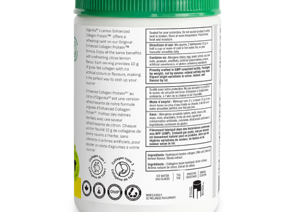 Organika - Enhanced Collagen Protein, Lemon | 252 g