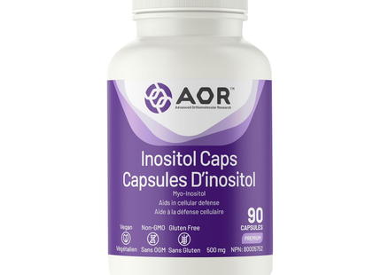 AOR - Inositol Caps 500 mg | 90 Capsules