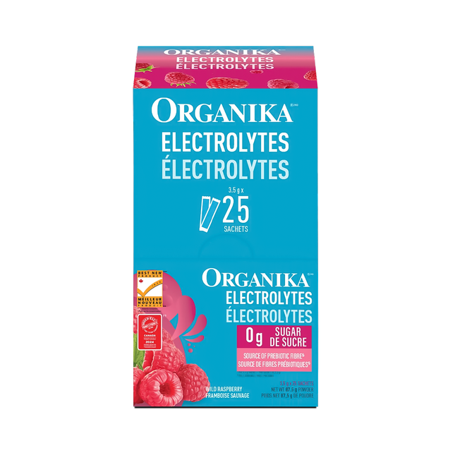 Organika - Electrolytes Satchets, Wild Raspberry | 3.5 g x 25