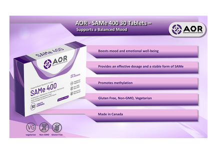 AOR - SAMe 400 mg | 30 Comprimés
