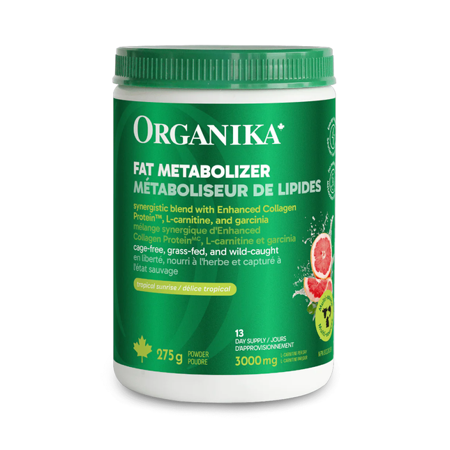 Organika - Metaboost Fat Metabolizing Complex Collagen Powder, Tangy-Sweet Grapefruit | 275 g